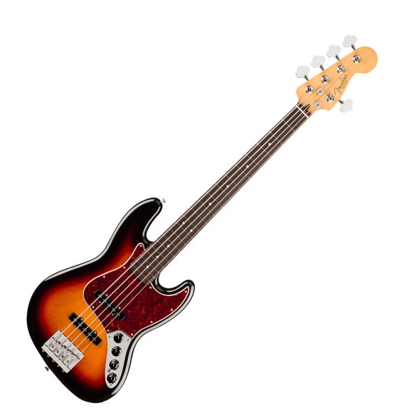 Fender Player II Modified Active Jazz Bass® V Bass Guitar Rosewood Fingerboard - 3-Color Sunburst - Image 2