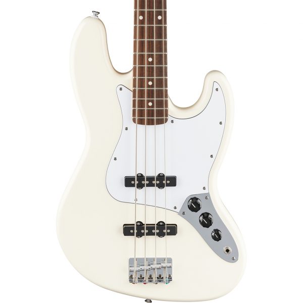 Fender Standard Jazz Bass® Bass Guitar Indian Laurel Fingerboard - Olympic White - Image 4