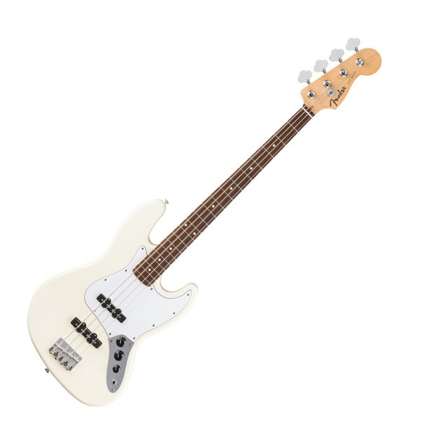 Fender Standard Jazz Bass® Bass Guitar Indian Laurel Fingerboard - Olympic White - Image 2