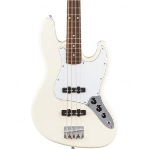 Fender Standard Jazz Bass® Bass Guitar Indian Laurel Fingerboard - Olympic White