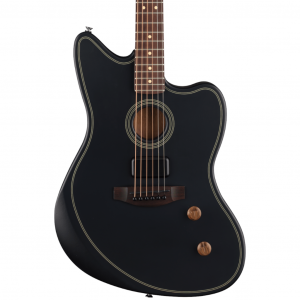 Fender Acoustasonic Standard Jazzmaster Acoustic-electric Guitar - Black