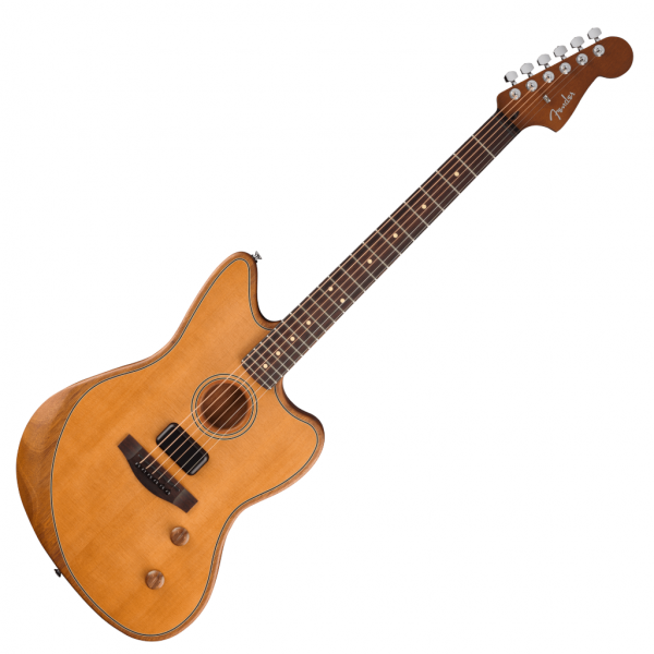 Fender Acoustasonic Standard Jazzmaster Acoustic-electric Guitar - Aged Natural - Image 2