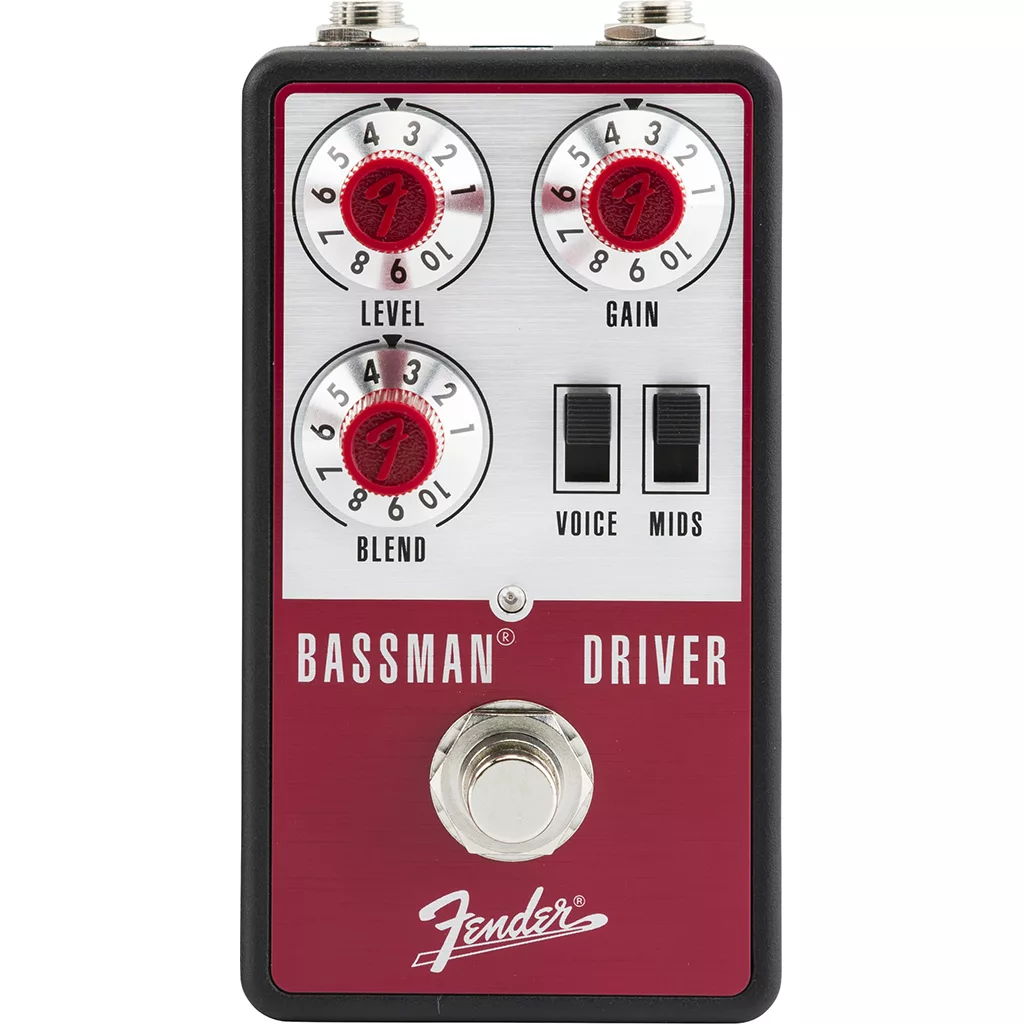 Fender Bassman® Driver Pedals - Red and Silver