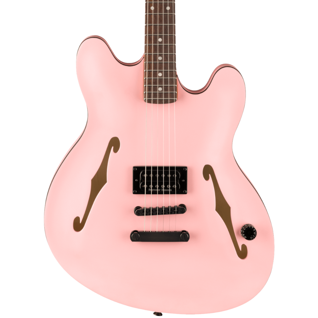 Fender Tom DeLonge Starcaster Semi-hollowbody Electric Guitar - Satin Shell Pink