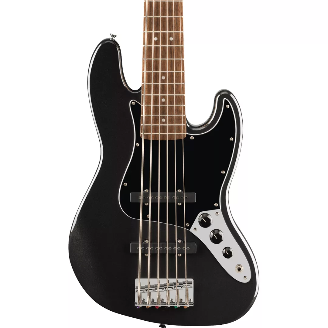 Squier Affinity Series® Jazz Bass® VI Bass Guitar - Black Metallic