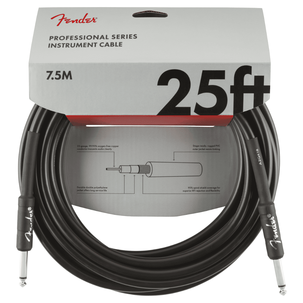 Fender® Professional Series Instrument Cable - 25' (7.5m)