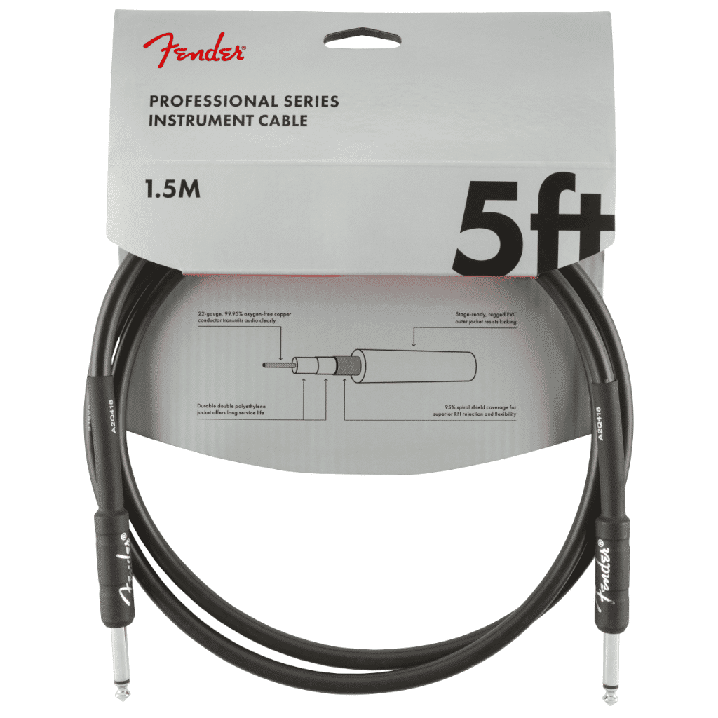 Fender® Professional Series Instrument Cable - 5' (1.5m)