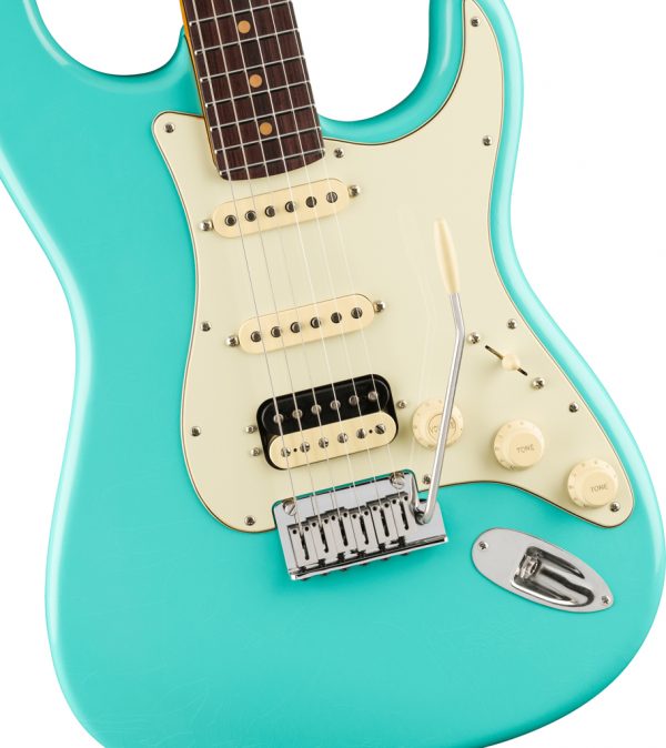 American Ultra Luxe Vintage '60s Stratocaster® HSS, Rosewood Fingerboard, Sea Foam Green - Image 4
