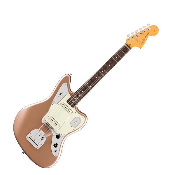 American Professional Classic Jaguar® Electric Guitar - Faded Firemist Gold - Image 2