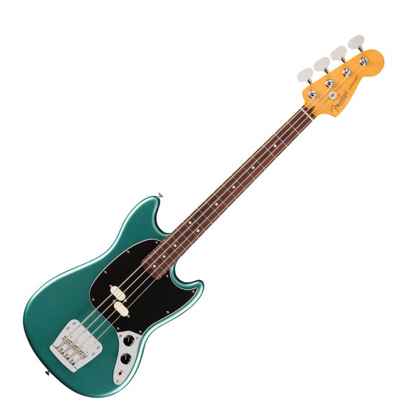 American Professional Classic Mustang Bass® Bass Guitar - Faded Sherwood Green Metallic - Image 2