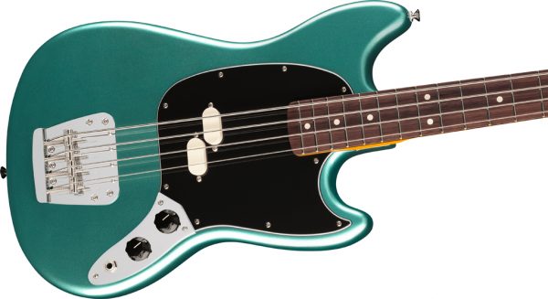 American Professional Classic Mustang Bass® Bass Guitar - Faded Sherwood Green Metallic - Image 4