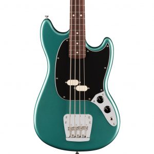 American Professional Classic Mustang Bass® Bass Guitar - Faded Sherwood Green Metallic