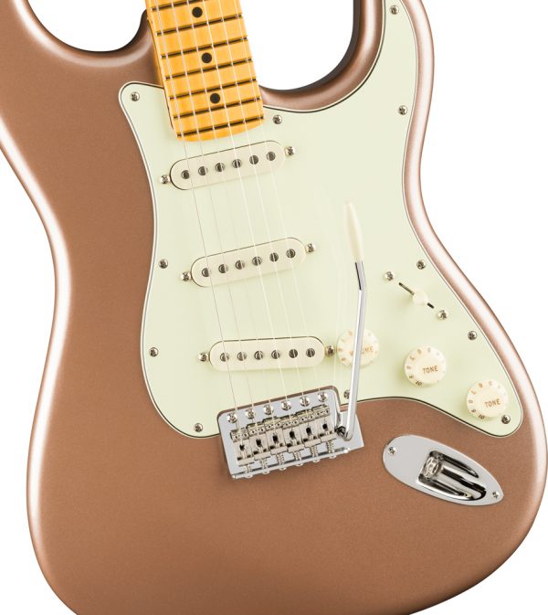 American Professional Classic Stratocaster® Electric Guitar - Faded Firemist Gold - Image 4