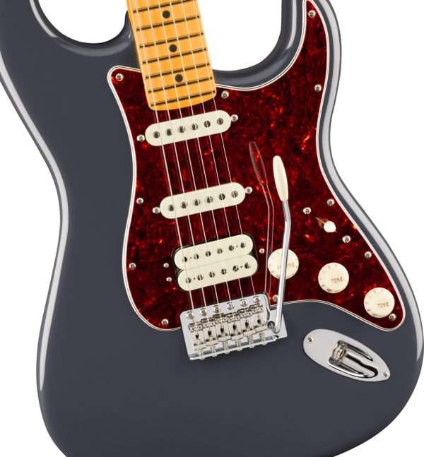 American Professional Classic Stratocaster® HSS Electric Guitar - Faded Black - Image 4