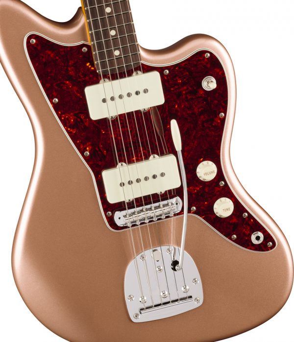 American Professional Classic Jazzmaster® Electric Guitar - Faded Firemist Gold - Image 4