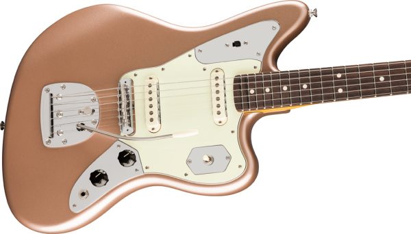 American Professional Classic Jaguar® Electric Guitar - Faded Firemist Gold - Image 5