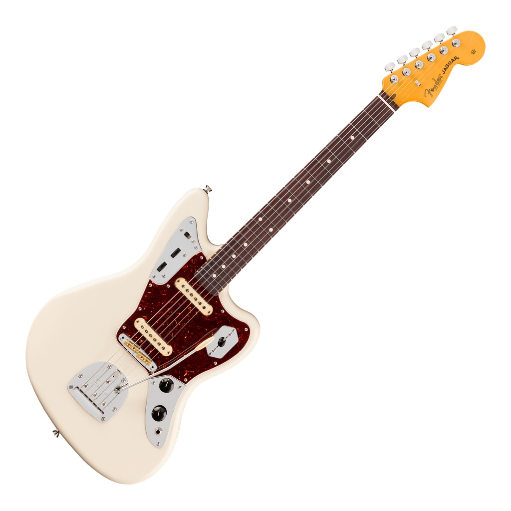 American Professional Jaguar® Rosewood Fingerboard - Olympic White - Image 2