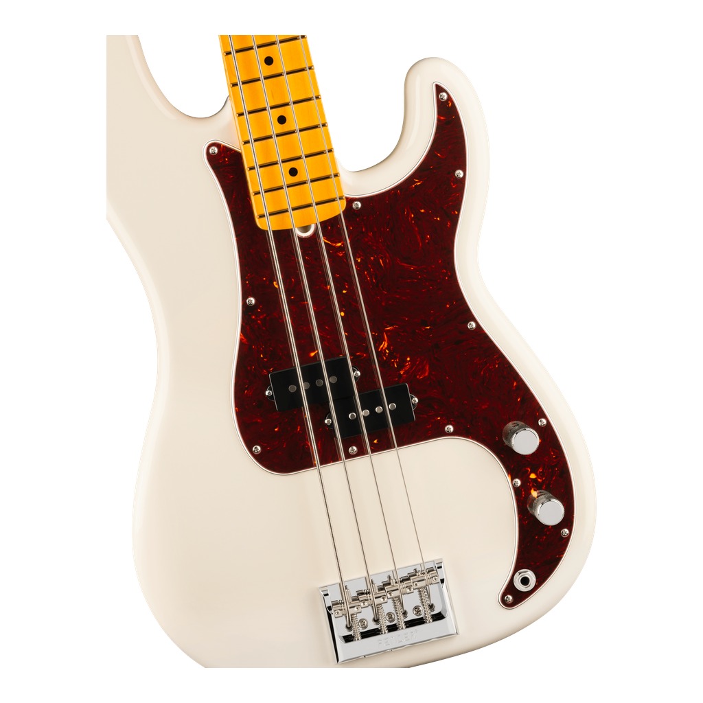 American Professional Precision Bass® Maple Fingerboard - Olympic White - Image 4