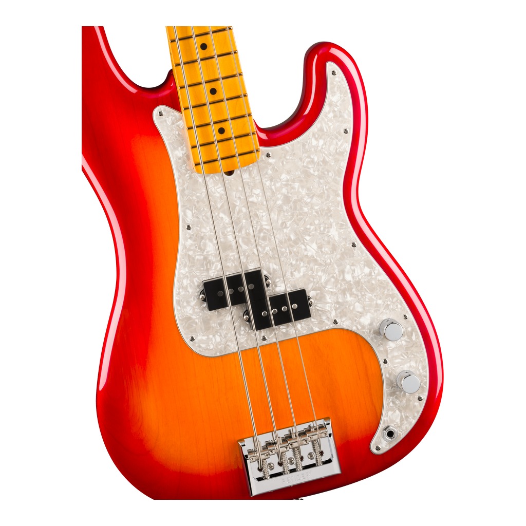 American Professional Precision Bass® Maple Fingerboard - Aged Cherry Burst - Image 4