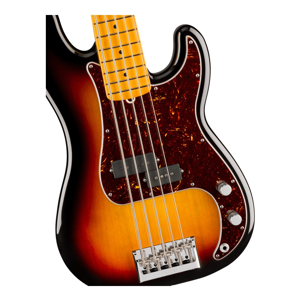 American Professional Precision Bass® V Maple Fingerboard - 3-Color Sunburst - Image 4