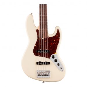American Professional Jazz Bass® V Rosewood Fingerboard - Olympic White
